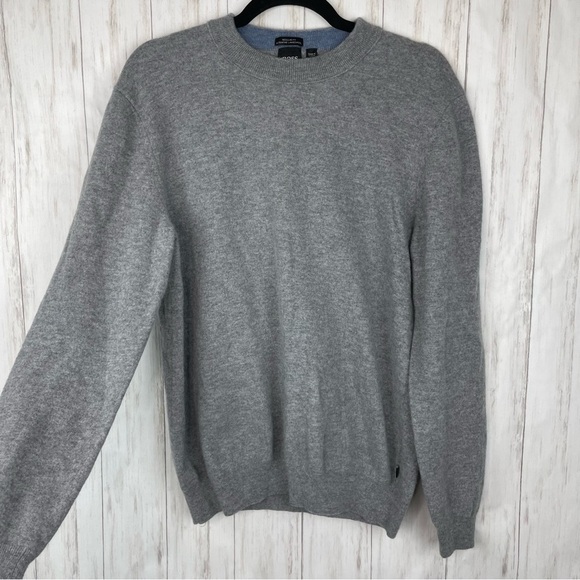 Hugo Boss gray merino wool sweater XL - Picture 2 of 7